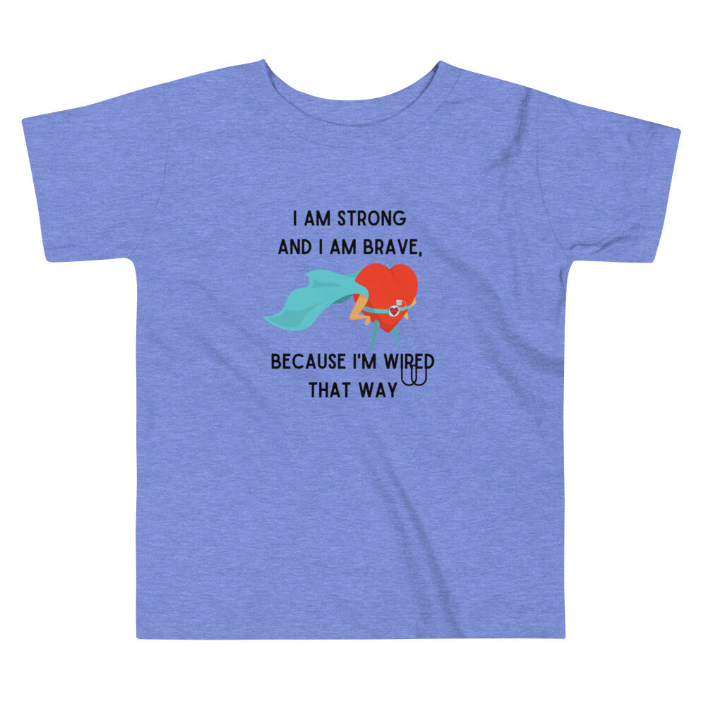 Strong and Brave -Toddler - Short Sleeve Tee
