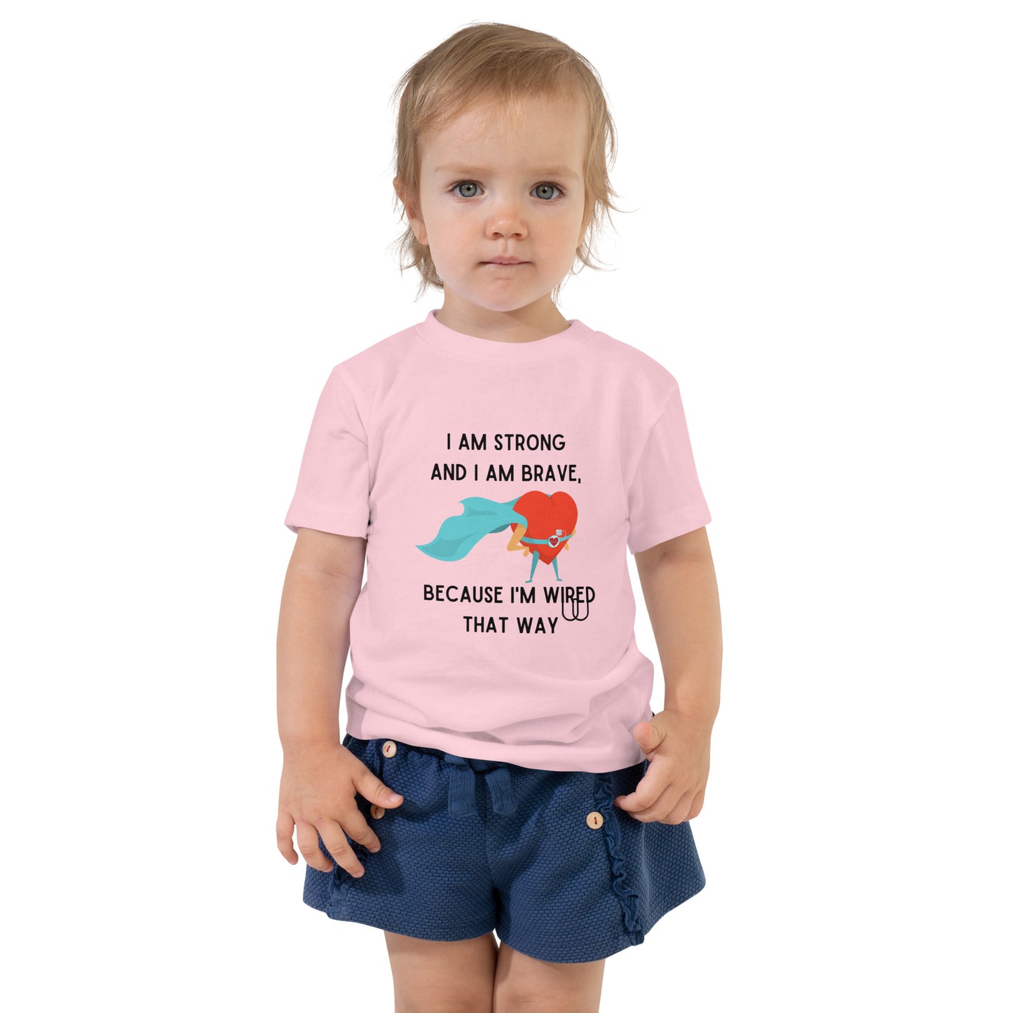 Strong and Brave -Toddler - Short Sleeve Tee