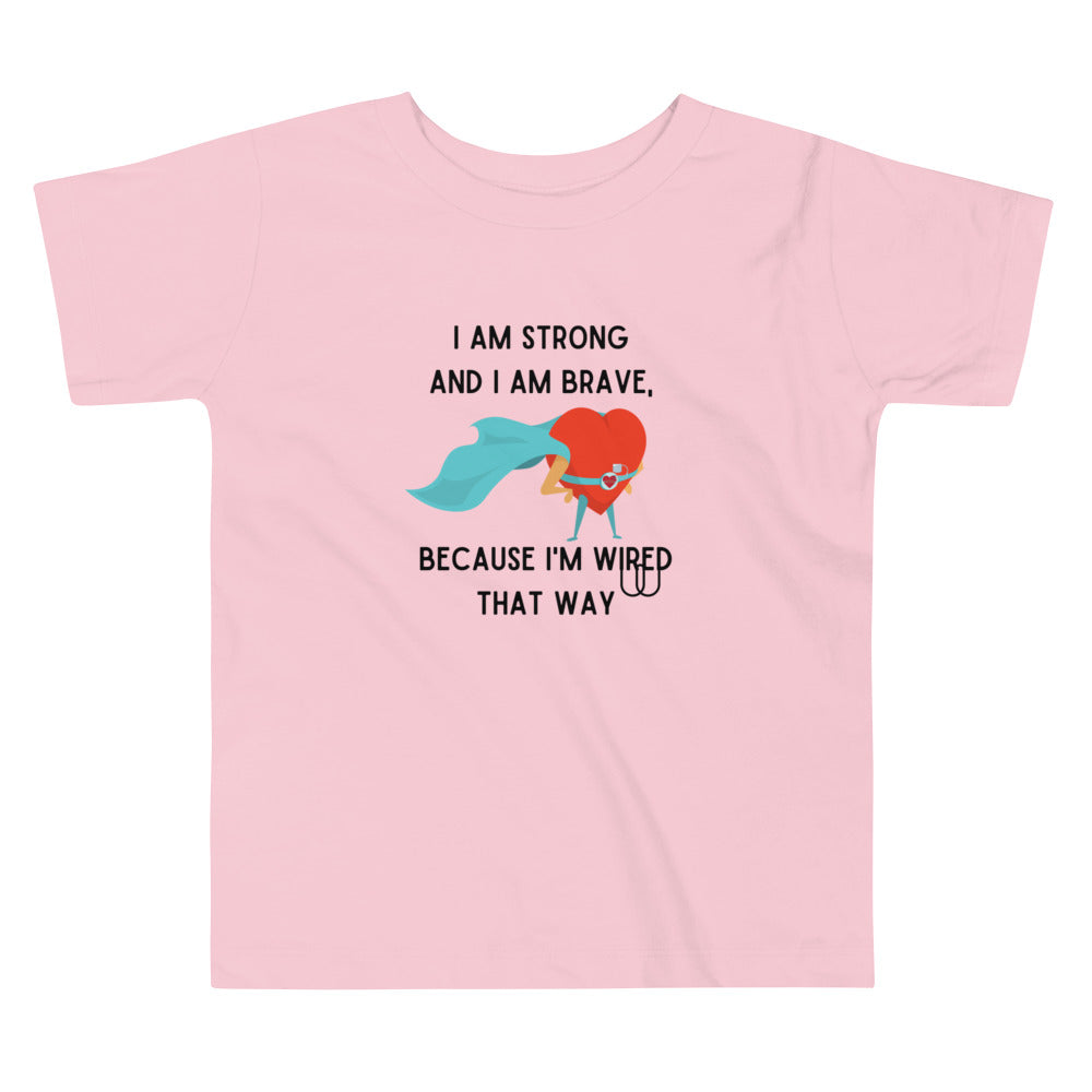Strong and Brave -Toddler - Short Sleeve Tee