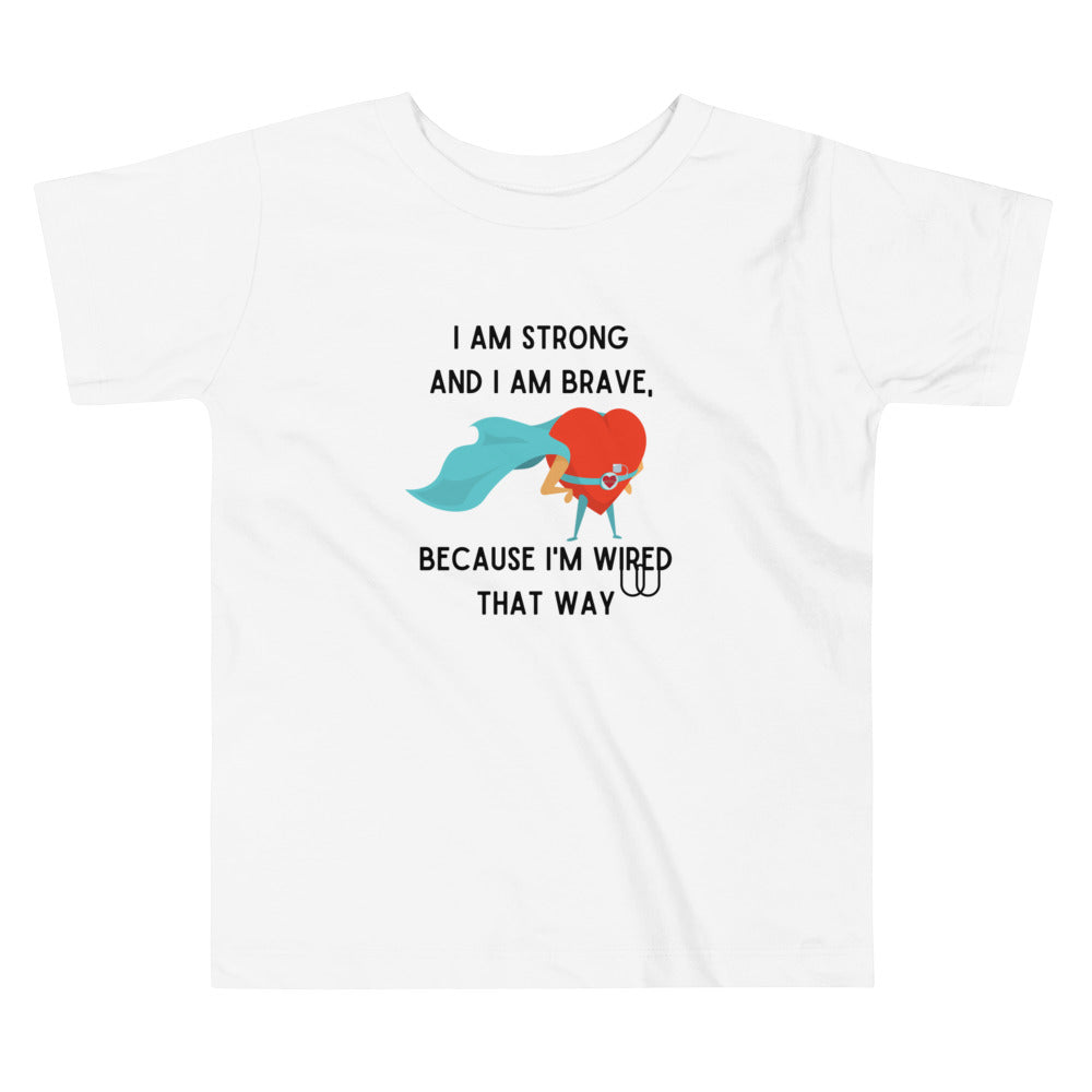 Strong and Brave -Toddler - Short Sleeve Tee