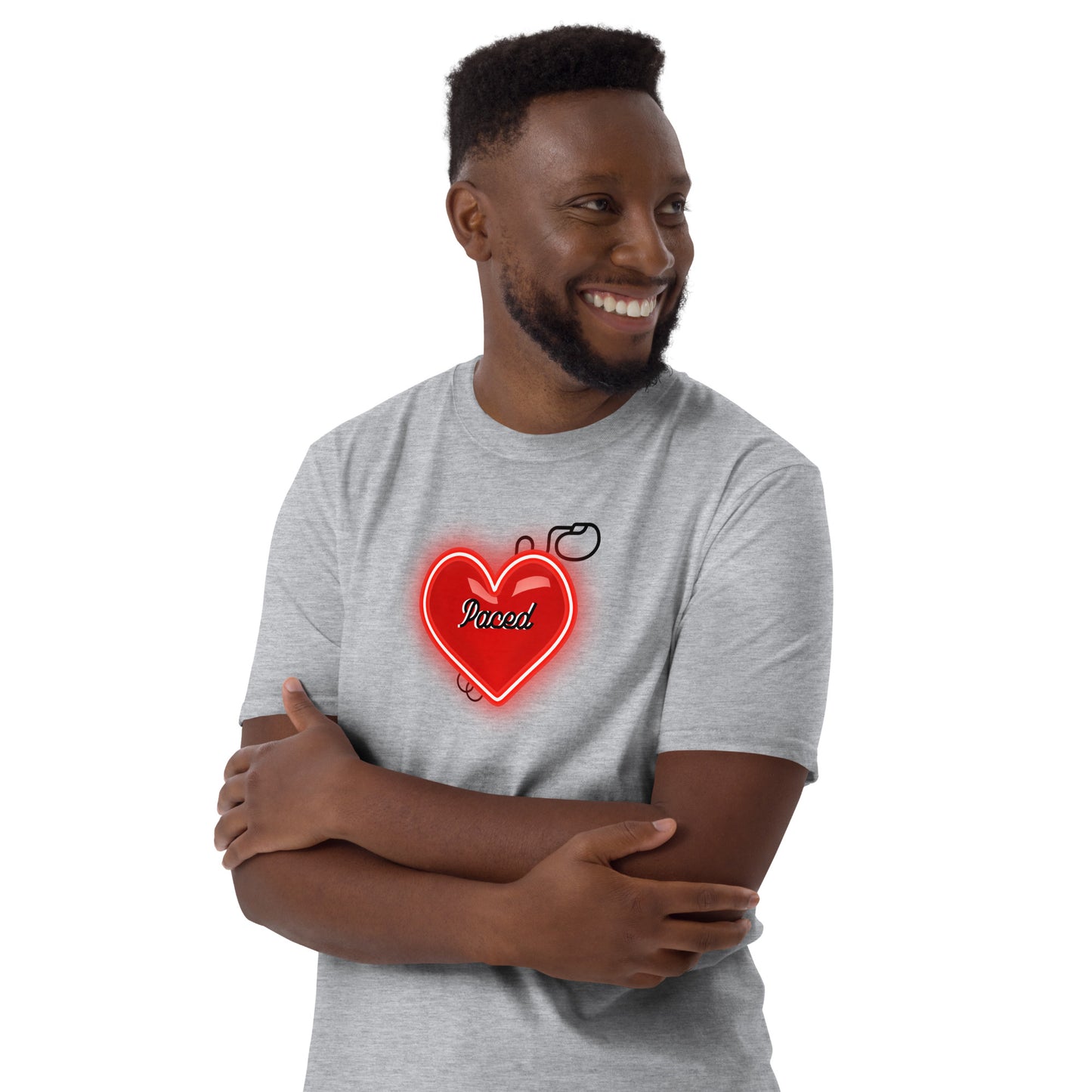 Paced Neon Heart - Short-Sleeve Unisex T-Shirt
