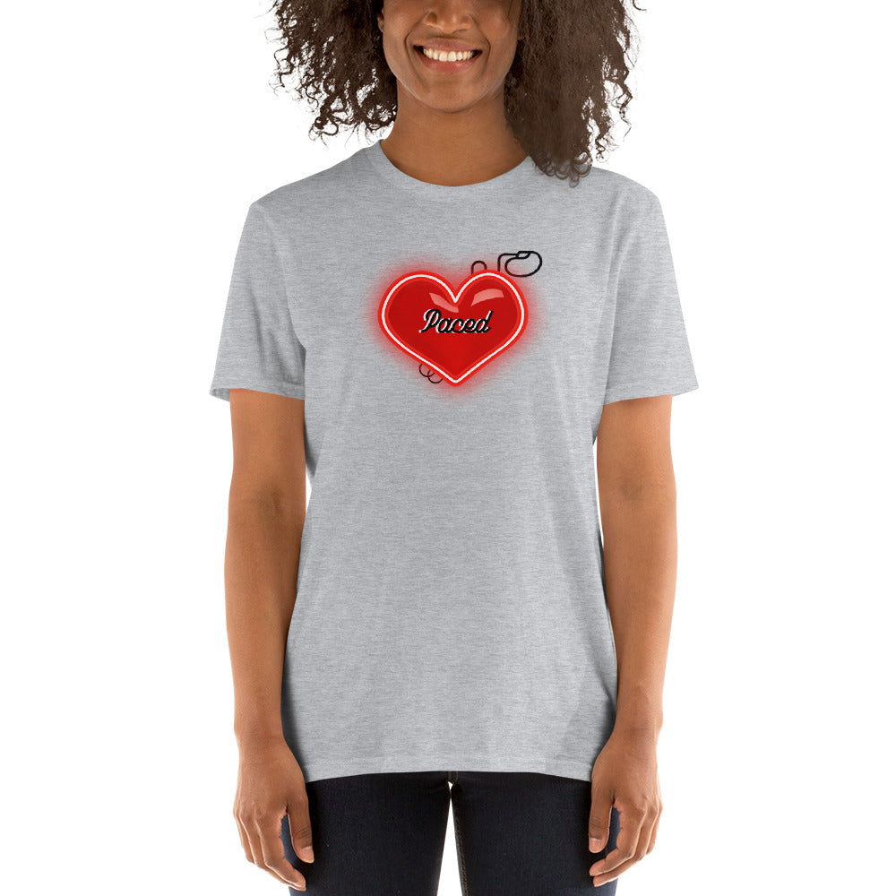 Paced Neon Heart - Short-Sleeve Unisex T-Shirt