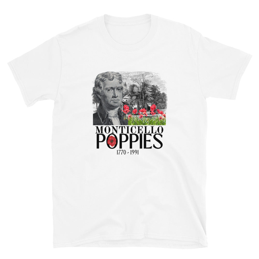 Monticello Poppies - Short-Sleeve Unisex T-Shirt
