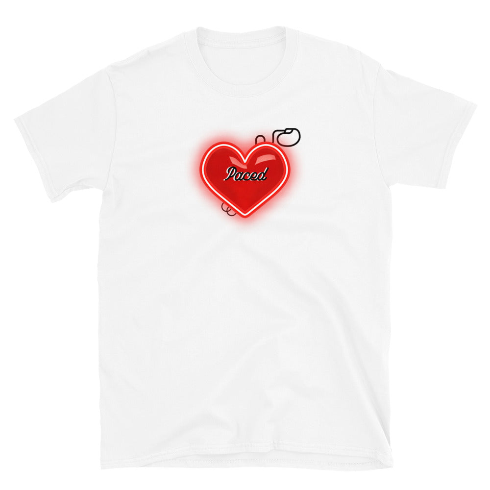 Paced Neon Heart - Short-Sleeve Unisex T-Shirt