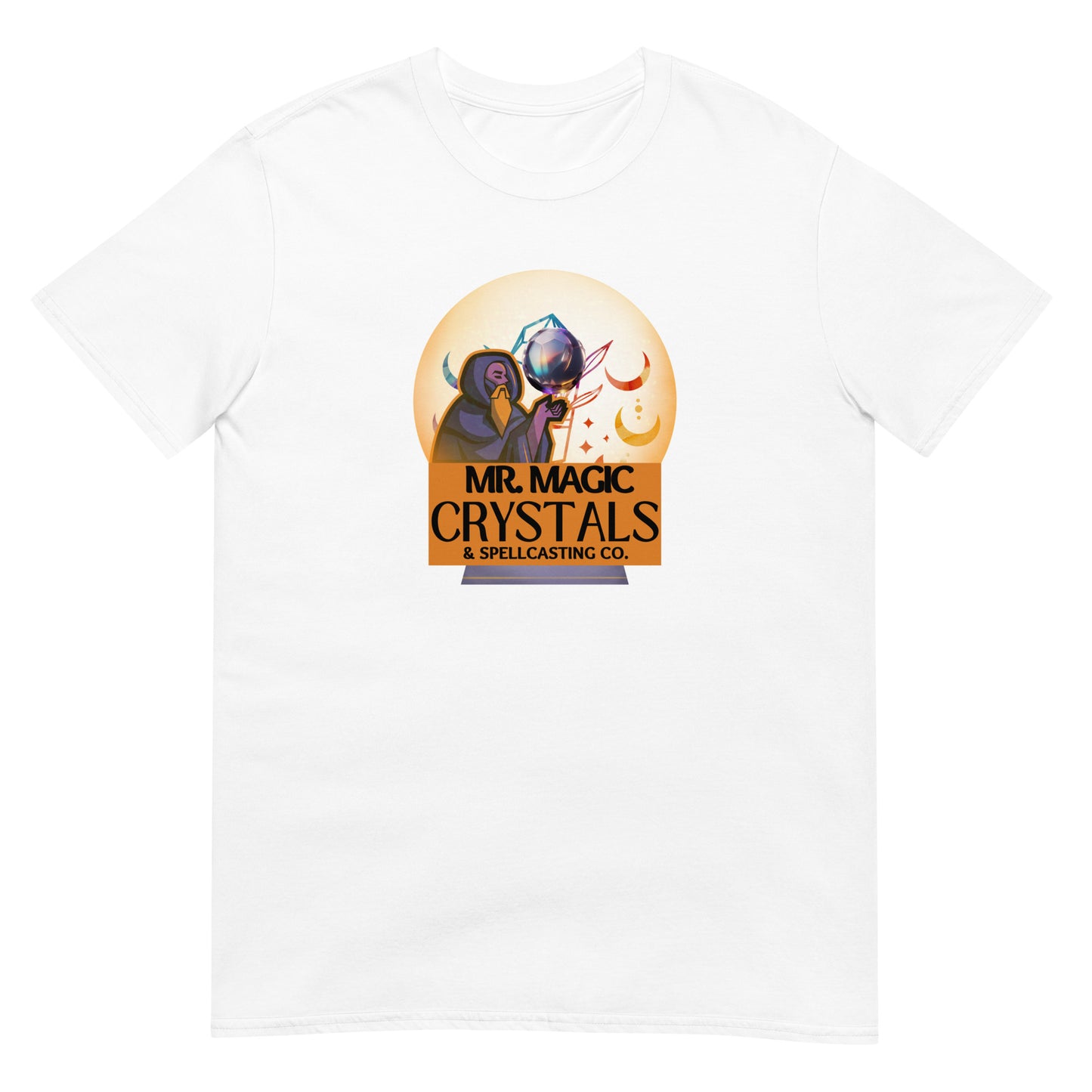 Mr. Magic Crystals and Spellcasting Co - Short Sleeve Unisex T-Shirt