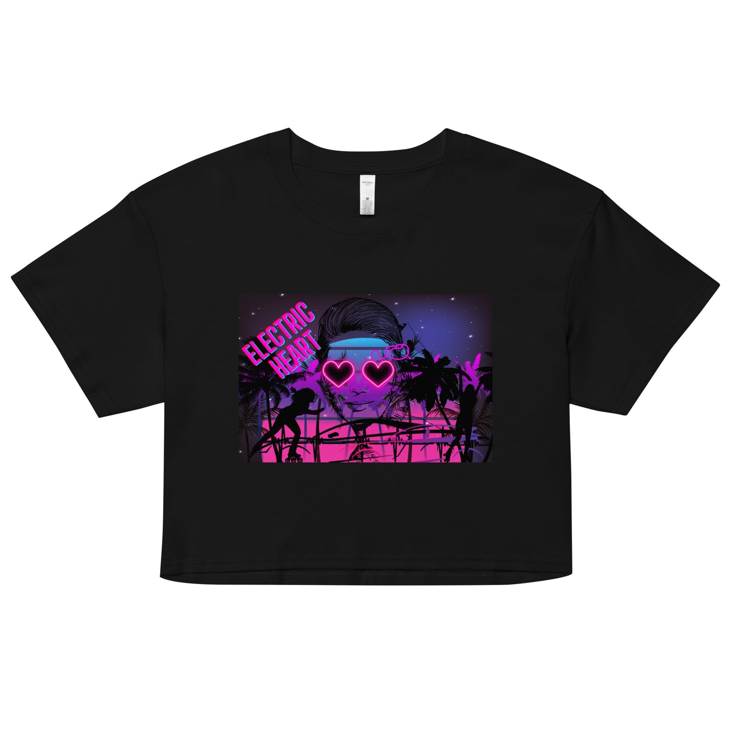 Electric Heart - Women’s crop top
