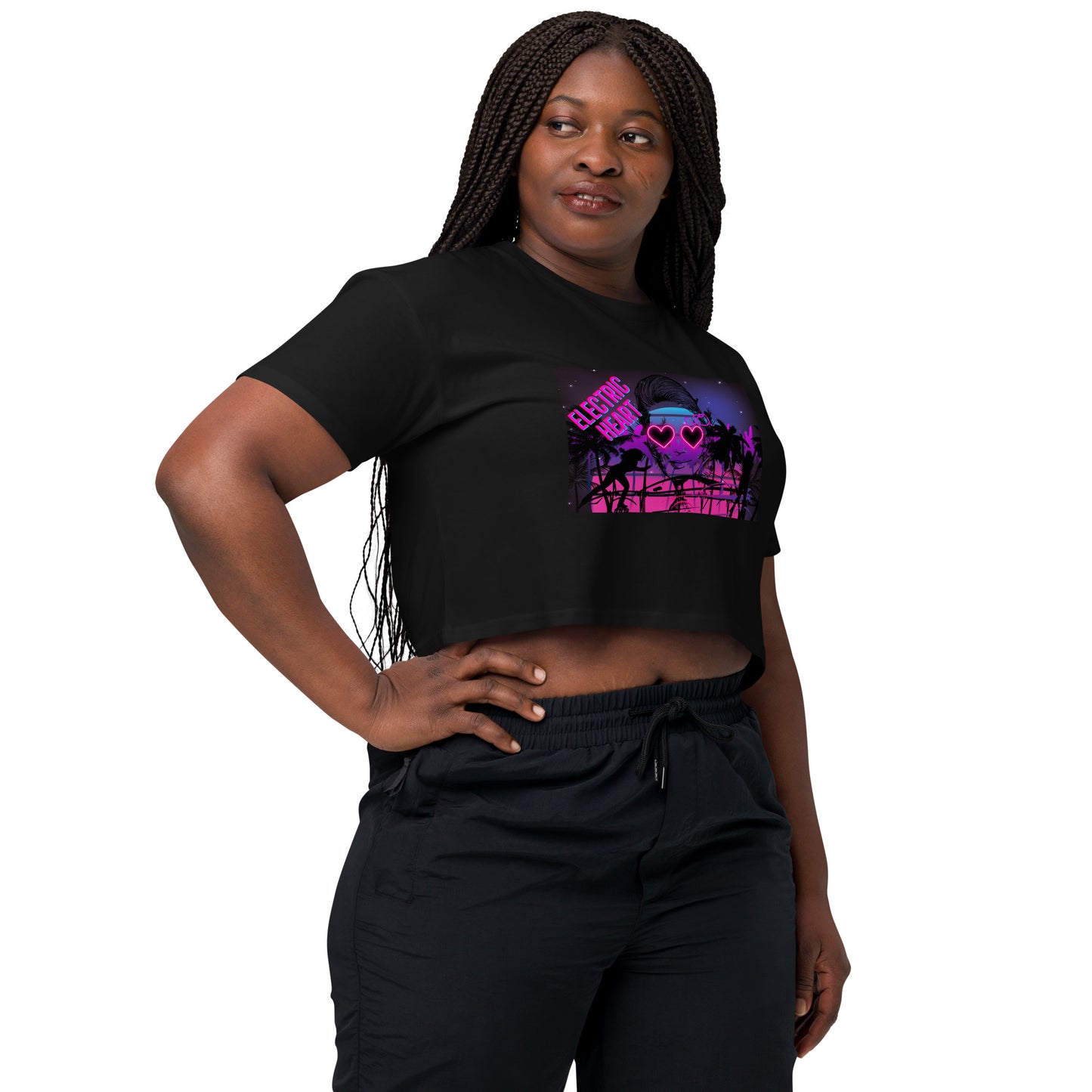 Electric Heart - Women’s crop top