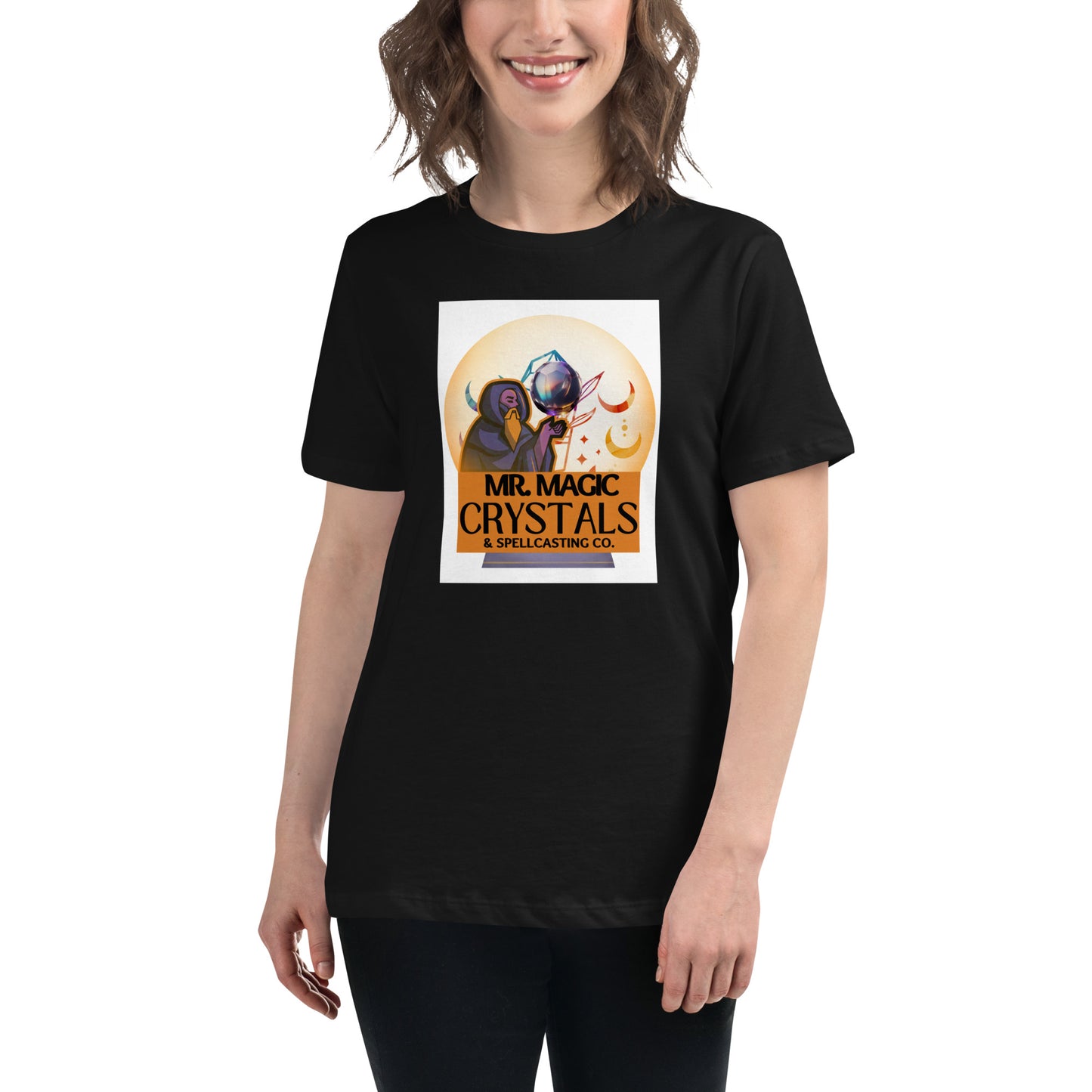 Mr. Magic Crystals and Spellcasting Co - Women's Cut T-Shirt