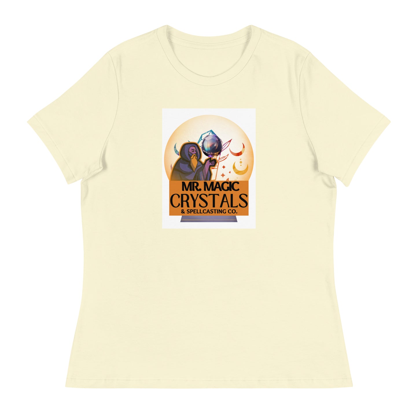 Mr. Magic Crystals and Spellcasting Co - Women's Cut T-Shirt