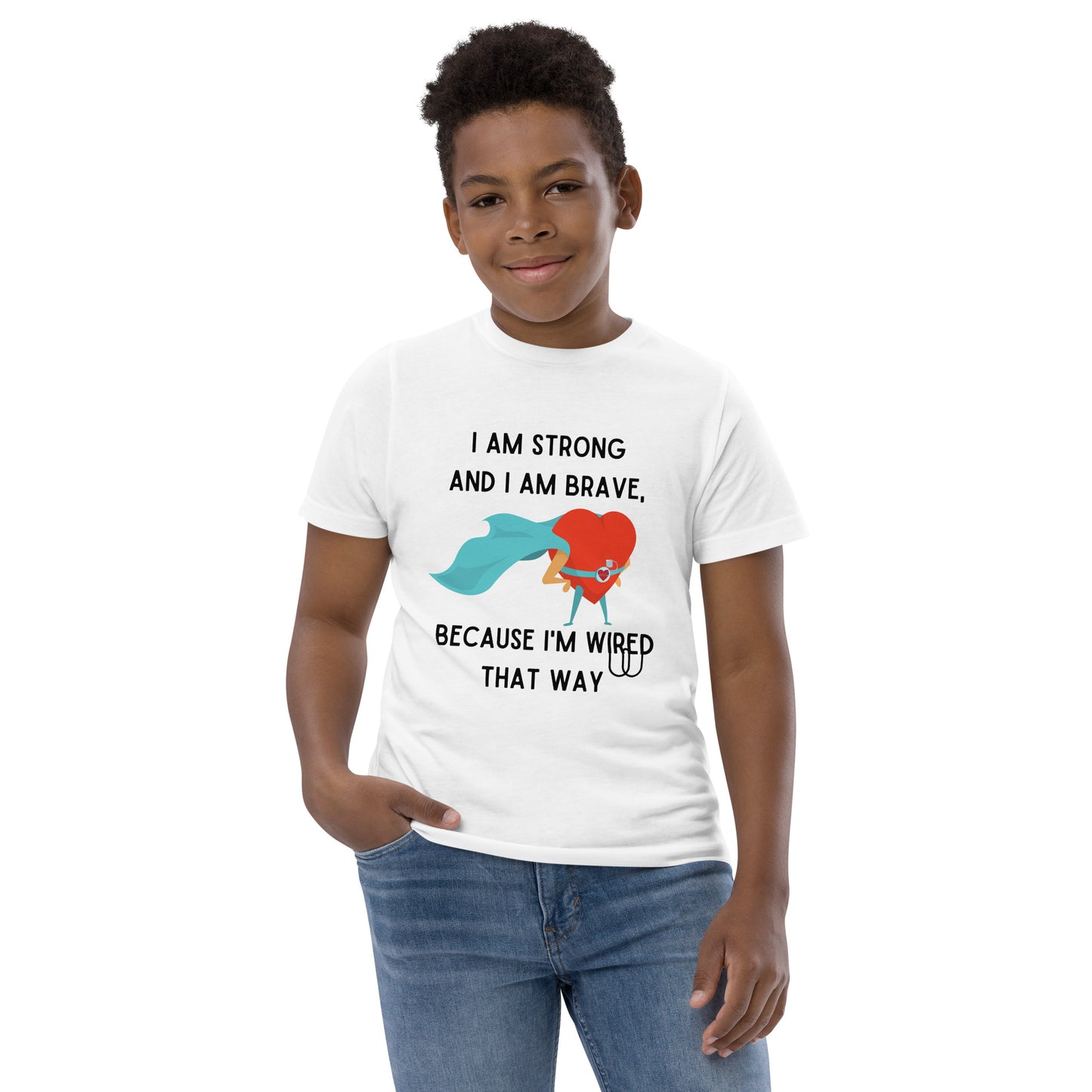 Strong and Brave - Youth - Jersey t-shirt