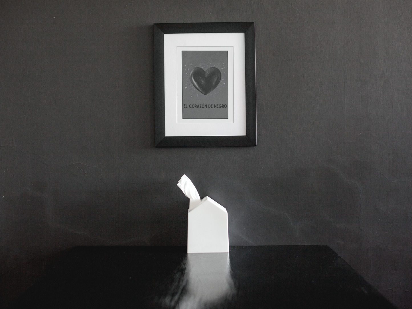 El Corazon De Negro - The Black Heart - Matte Poster Print
