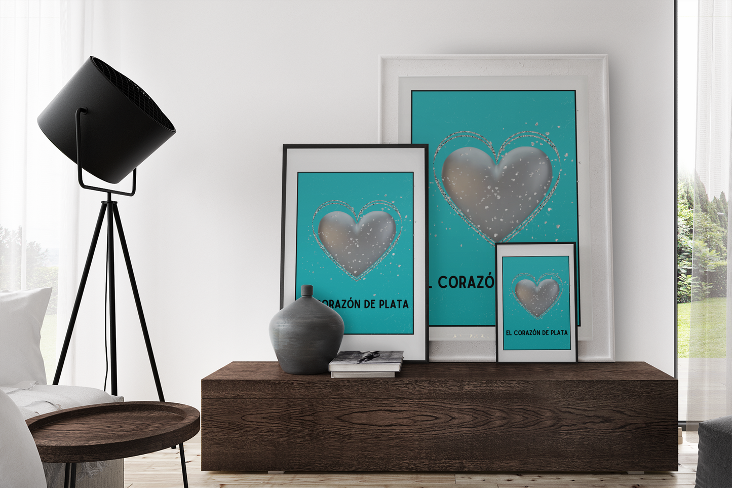 El Corazon De Plata - The Silver Heart - Matte Poster Print